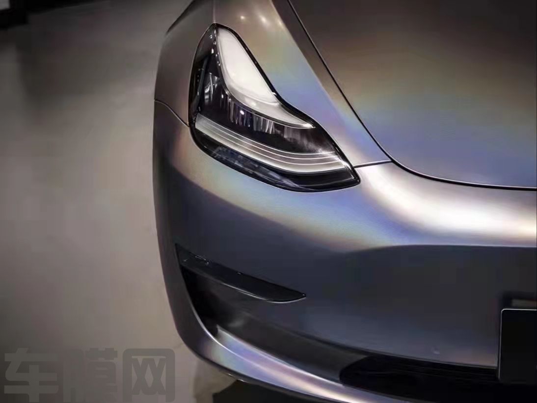 特斯拉Model3 锦绣灰改色膜 效果图
