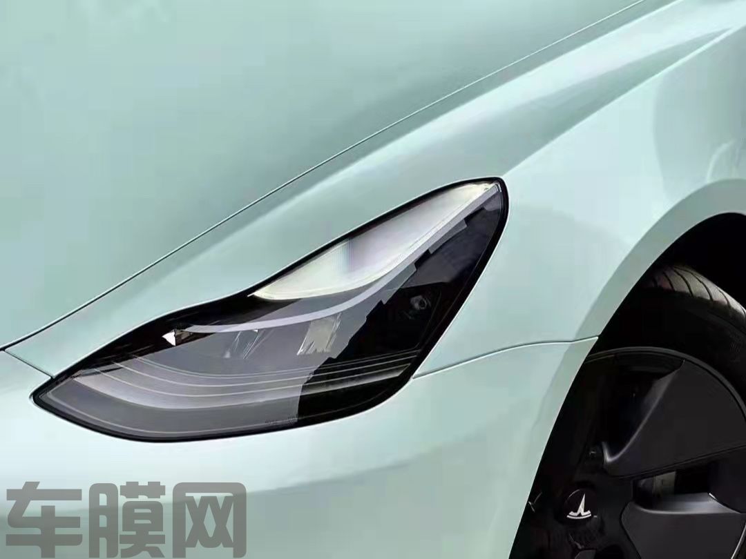 特斯拉Model3 马卡龙改色膜 效果图