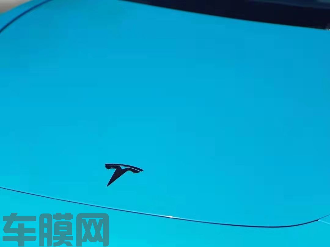 特斯拉Model3 迈阿密蓝改色膜 效果图