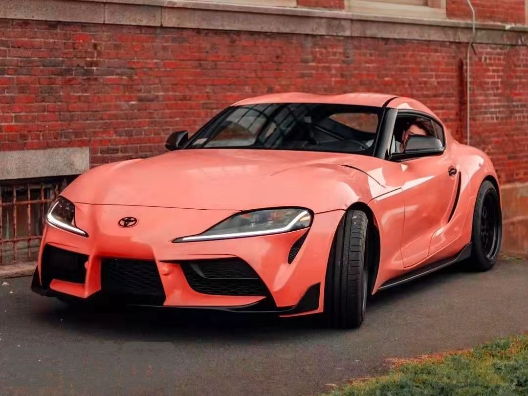 丰田SUPRA 珊瑚橘改色膜 效果图