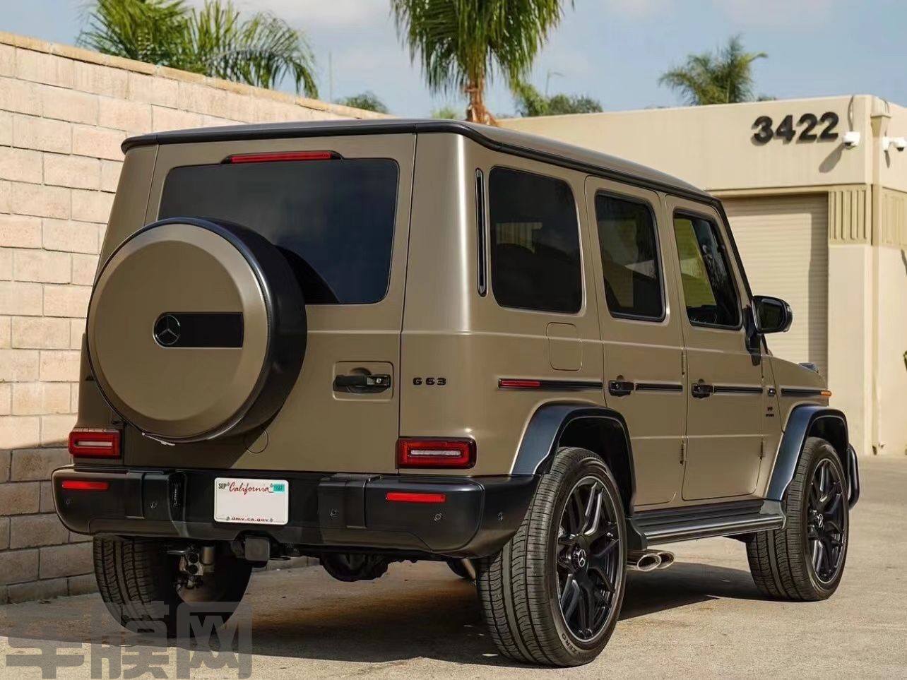 奔驰AMG G63 深橄榄绿改色膜 效果图