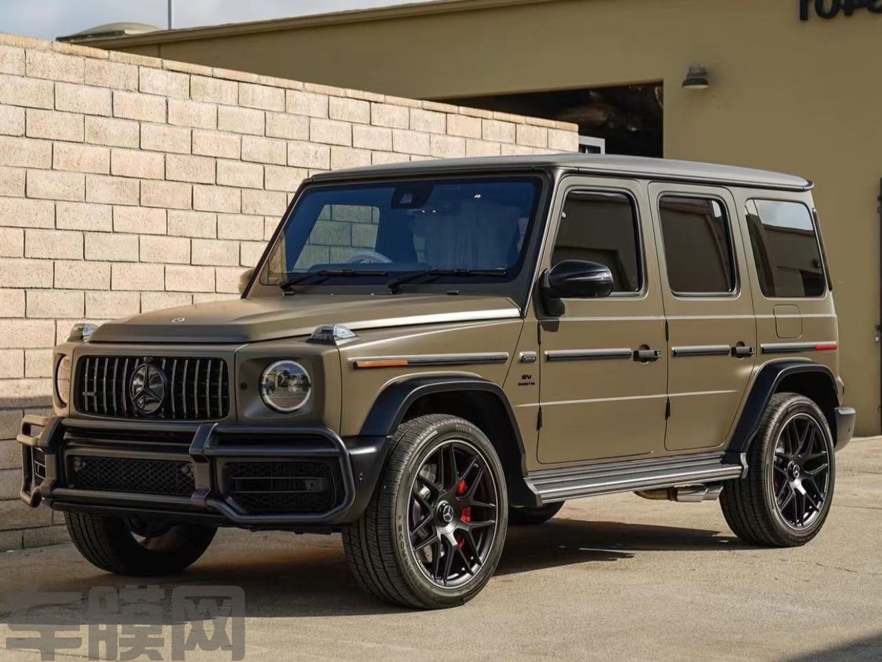 奔驰AMG G63 深橄榄绿改色膜 效果图