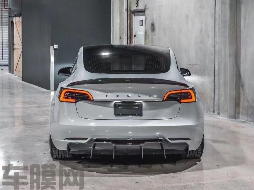 特斯拉Model 3 水晶纳多灰改色膜 效果图