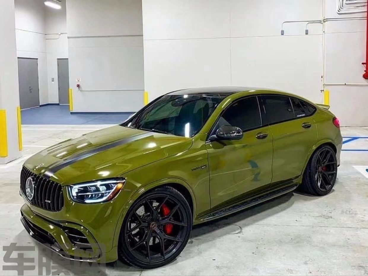 奔驰AMG GLC63s 战斗绿改色膜 效果图