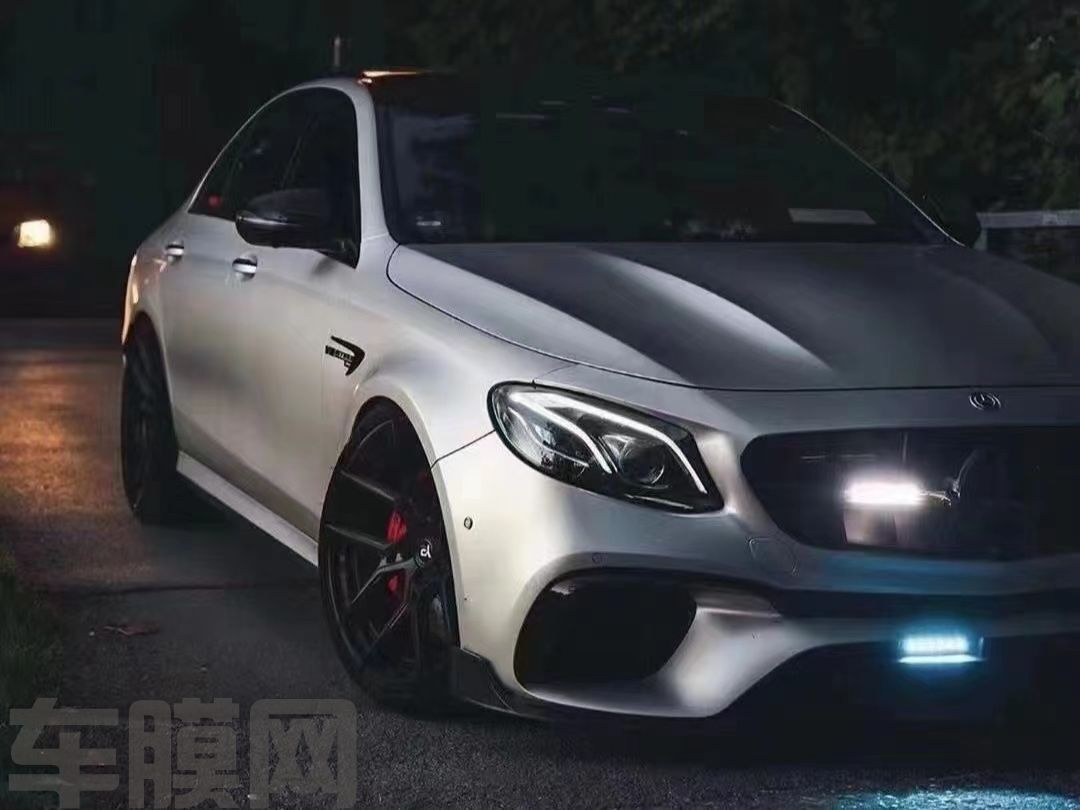 奔驰AMG 消光铝水银改色膜 效果图