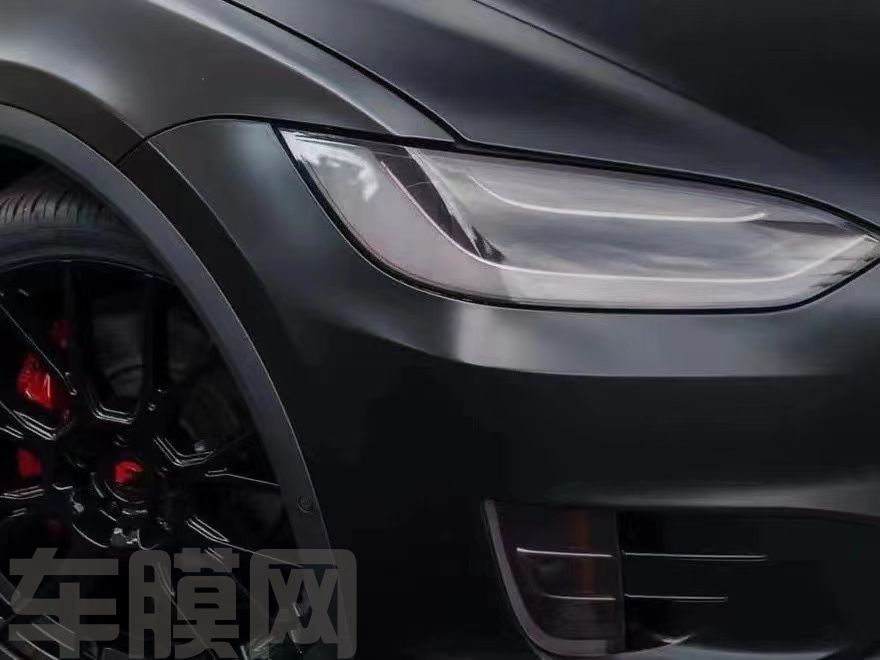 特斯拉Model X 陶瓷黑改色膜 效果图