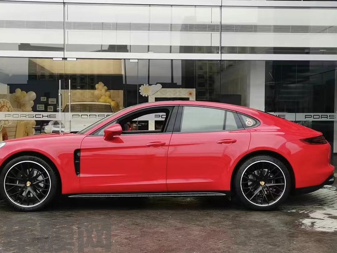 保时捷Panamera 胭脂红改色膜 效果图
