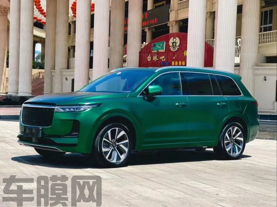 理想ONE 电光祖母绿改色膜 效果图