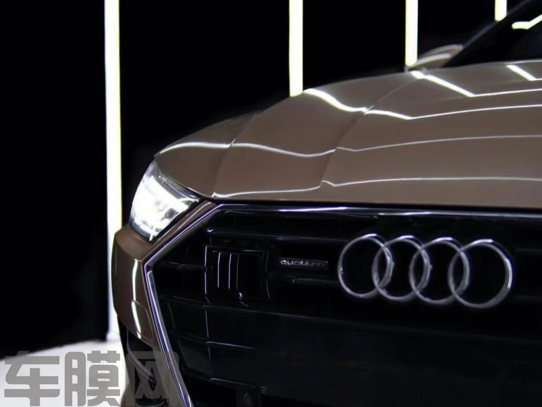 奥迪A7 金属黄改色膜 效果图