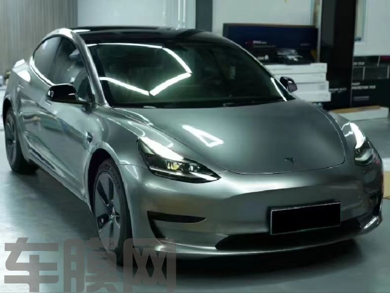 特斯拉Model Y 索玛托蓝改色膜 效果图
