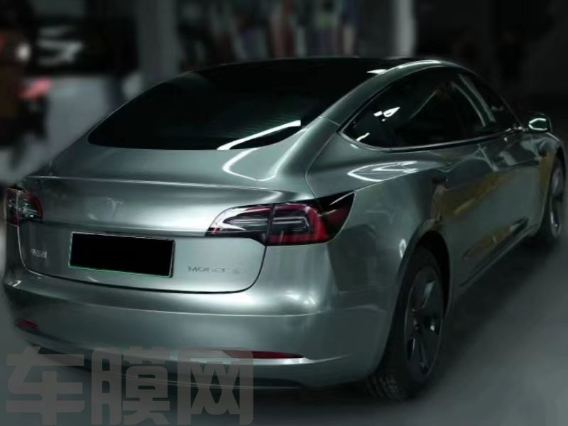 特斯拉Model Y 索玛托蓝改色膜 效果图