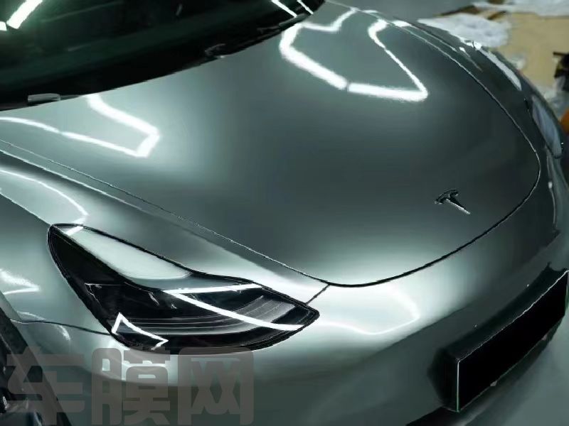 特斯拉Model Y 索玛托蓝改色膜 效果图