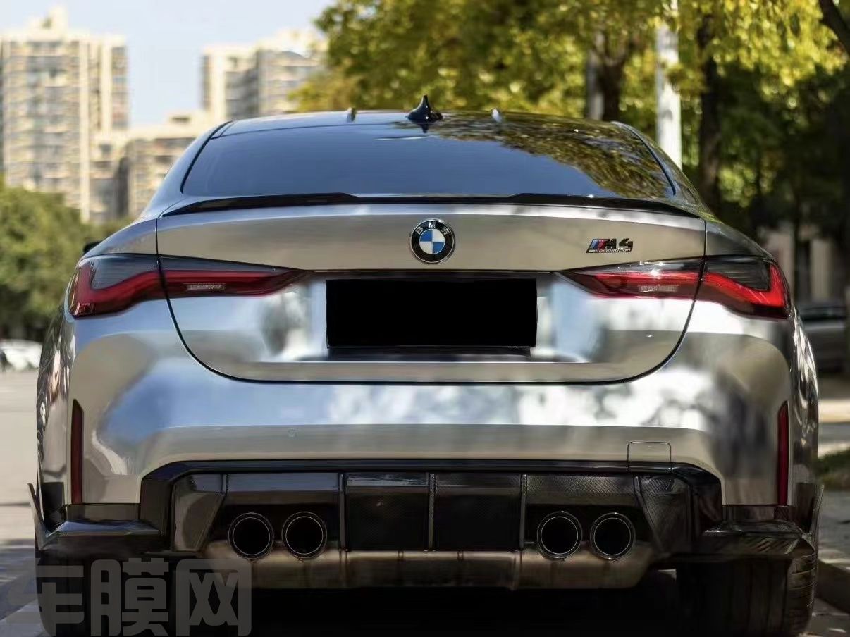 宝马M4 GT银改色膜 效果图