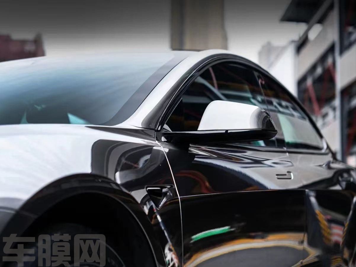 特斯拉Model 3 液态金属银改色膜 效果图