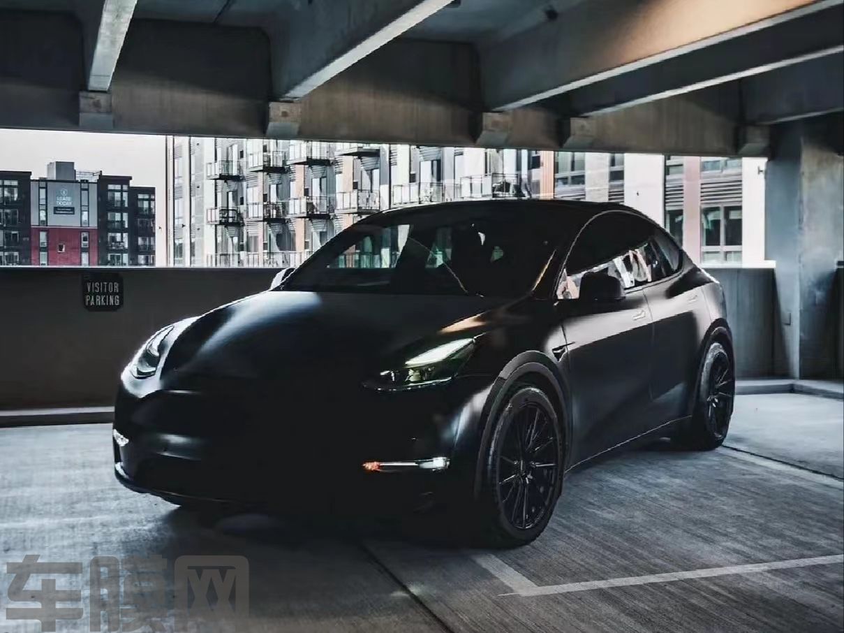 特斯拉Model Y 黑武士改色膜 效果图
