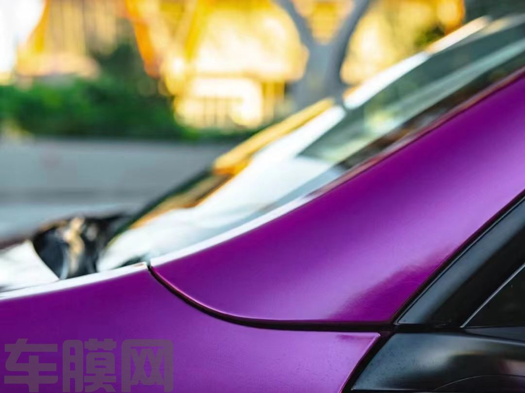 特斯拉Model Y 珍珠葡萄紫改色膜 效果图
