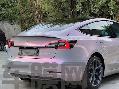 特斯拉Model 3 梦幻火山灰改色膜 效果图