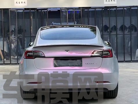 特斯拉Model 3 梦幻火山灰改色膜 效果图