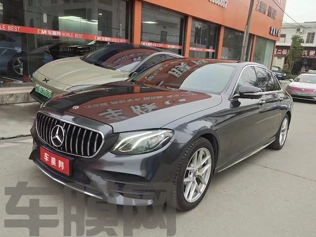 奔驰E300L PET煤炭灰改色膜 效果图
