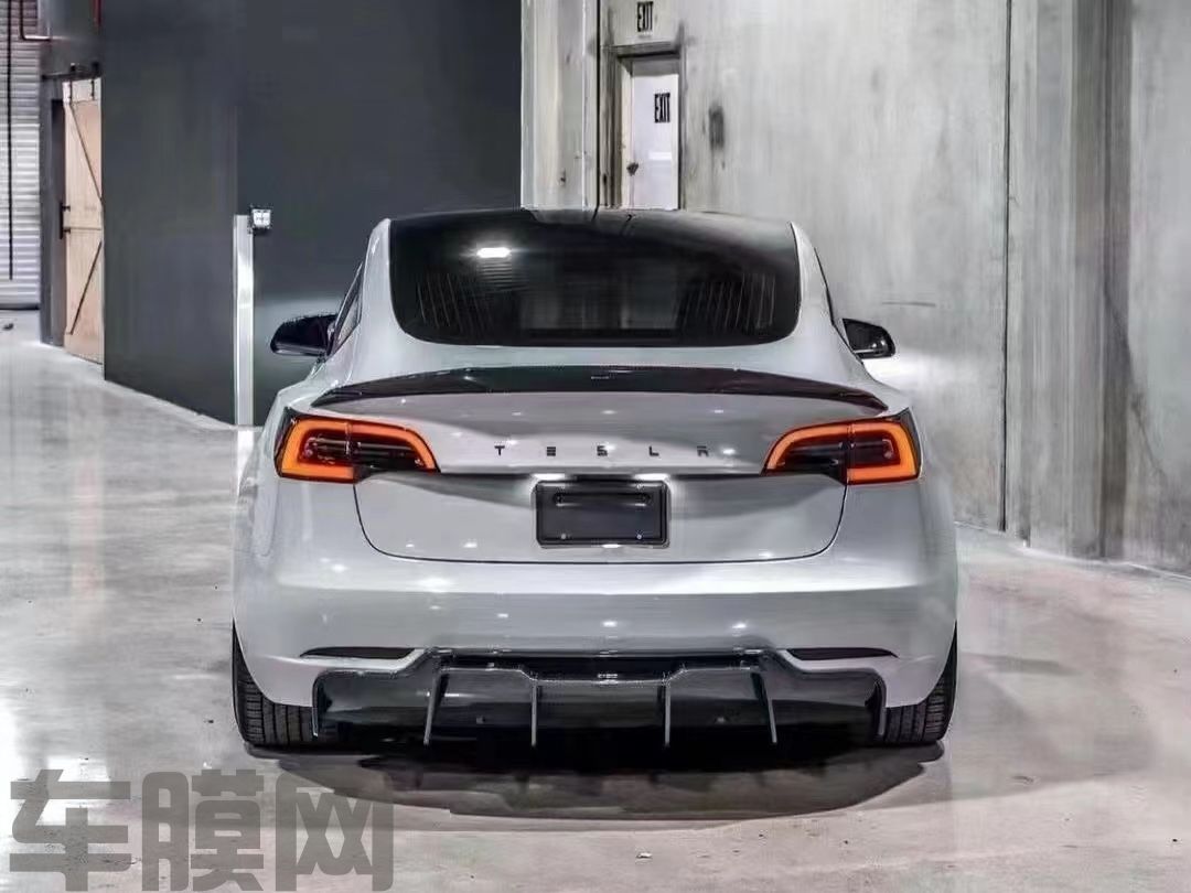 特斯拉Model 3 纳多灰改色膜 效果图