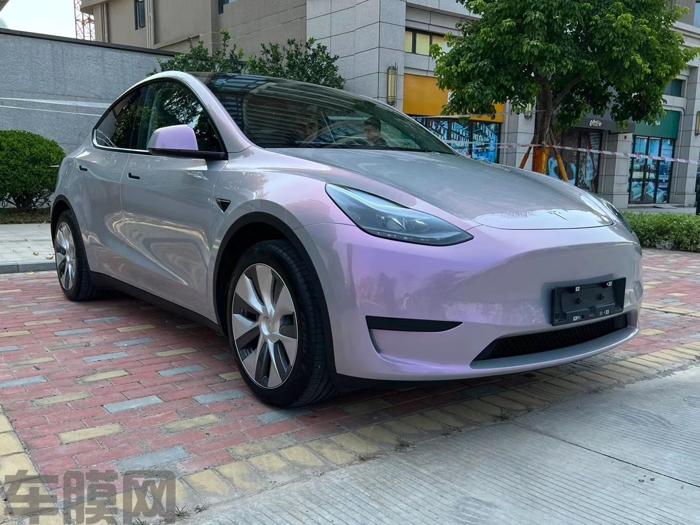 特斯拉Model 3 梦幻火山灰改色膜 效果图