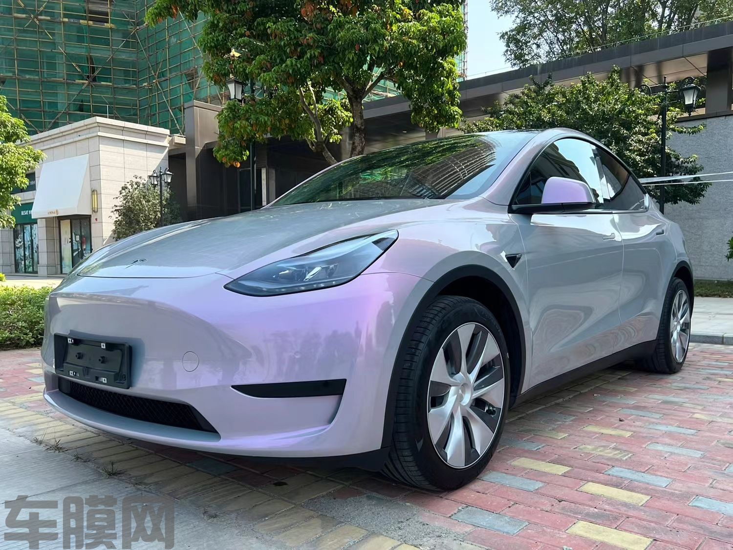 特斯拉Model 3 梦幻火山灰改色膜 效果图