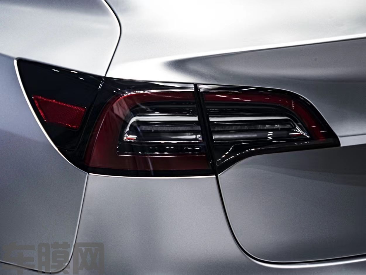 特斯拉Model 3 电光金属银改色膜 效果图