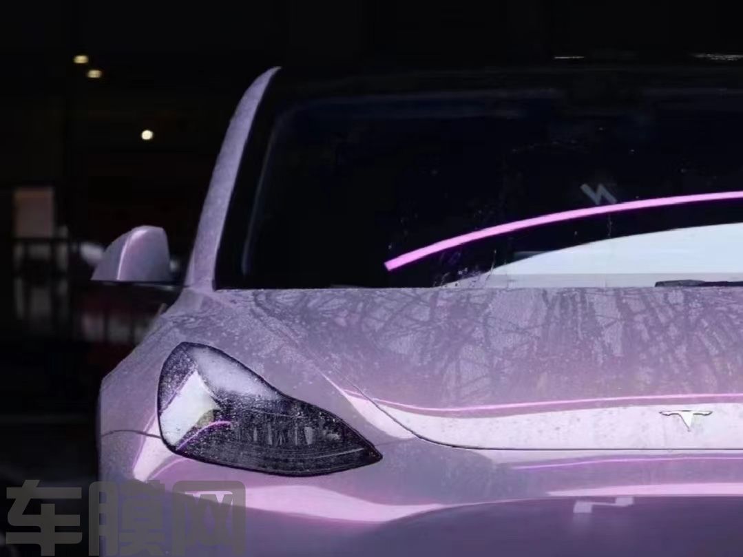 特斯拉Model 3 梦幻火山灰改色膜 效果图