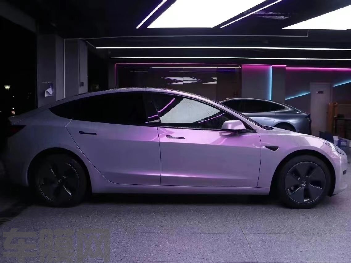 特斯拉Model 3 梦幻火山灰改色膜 效果图