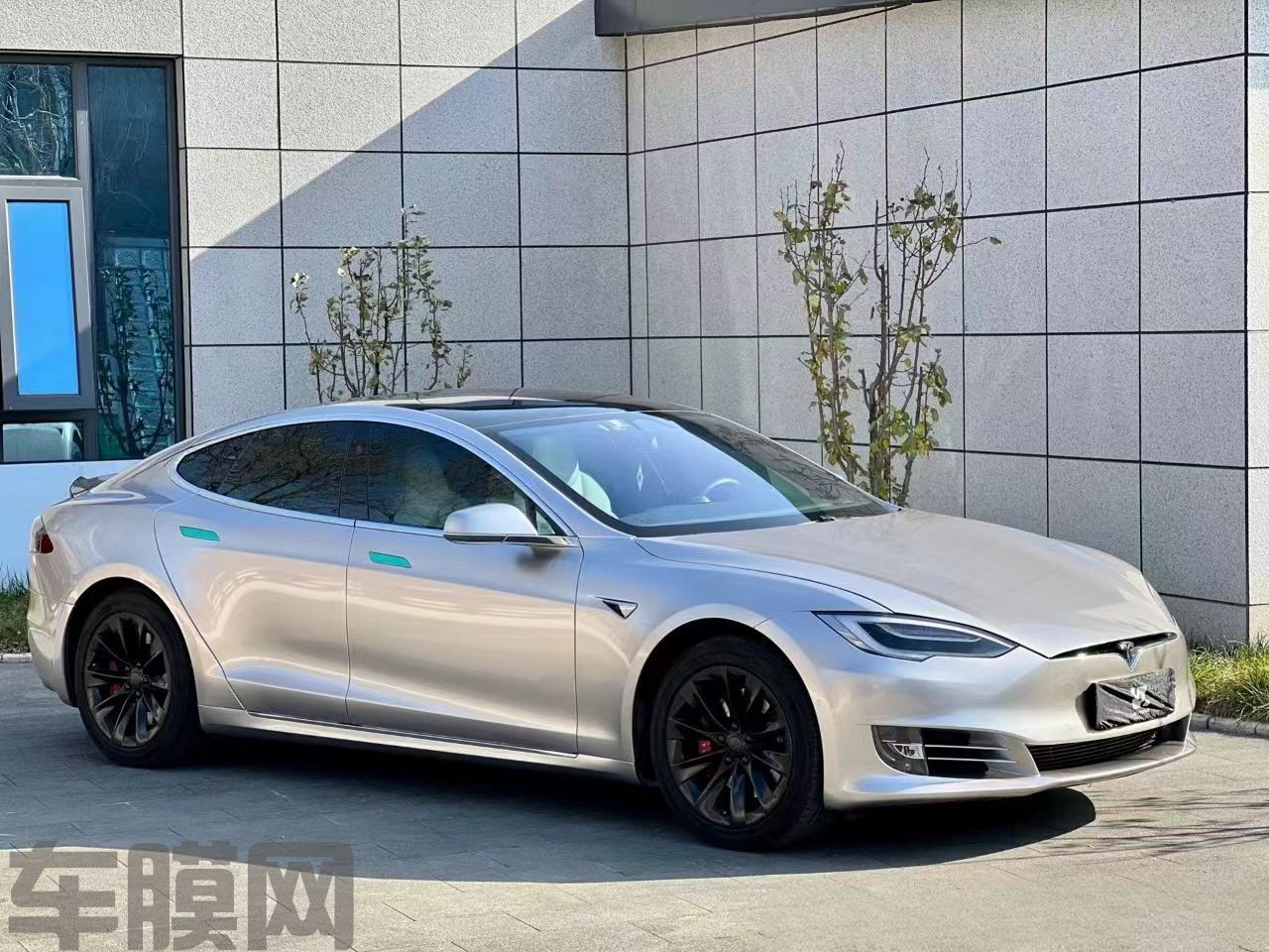 特斯拉Model S 金属钨钢改色膜 效果图