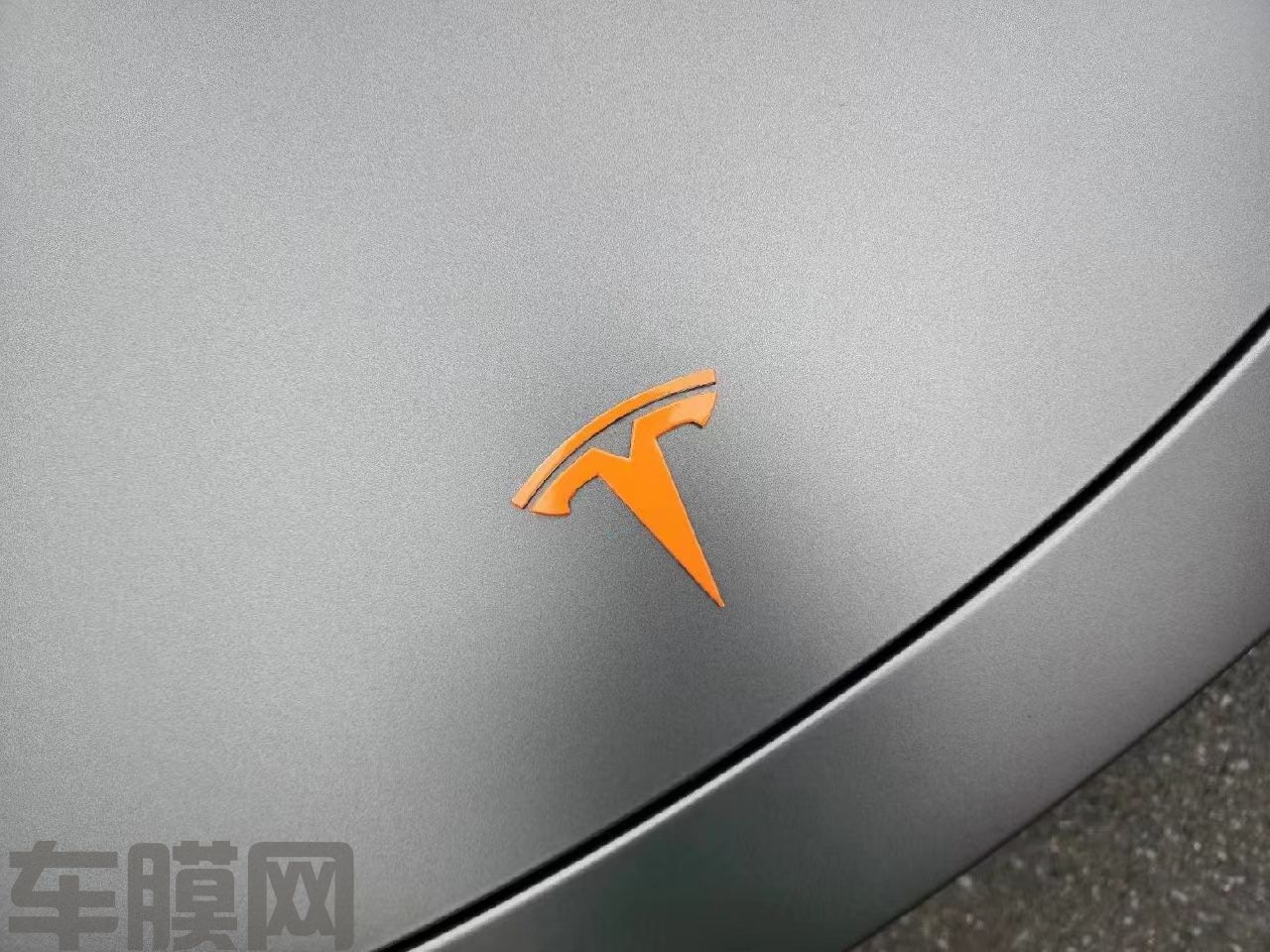 特斯拉Model Y AMG山灰改色膜 效果图