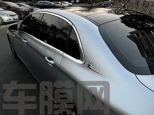 奔驰E300 GT银改色膜 效果图