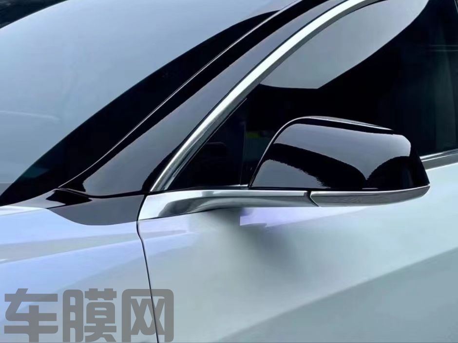 特斯拉Model 3 星空白魅蓝改色膜 效果图