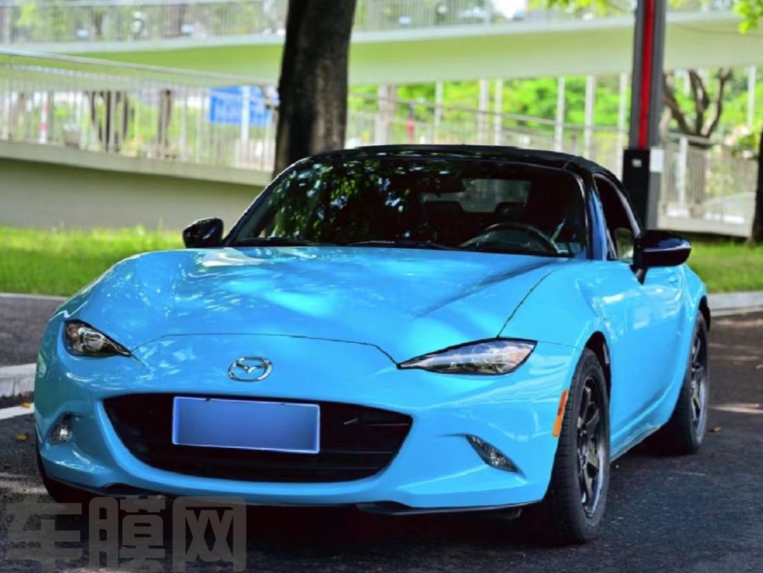 马自达MX-5 迈阿密蓝改色膜 效果图